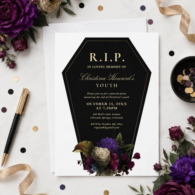 Coffin Party RIP Youth Invitation (Creator Uploaded)