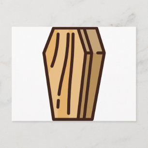 coffin postcard
