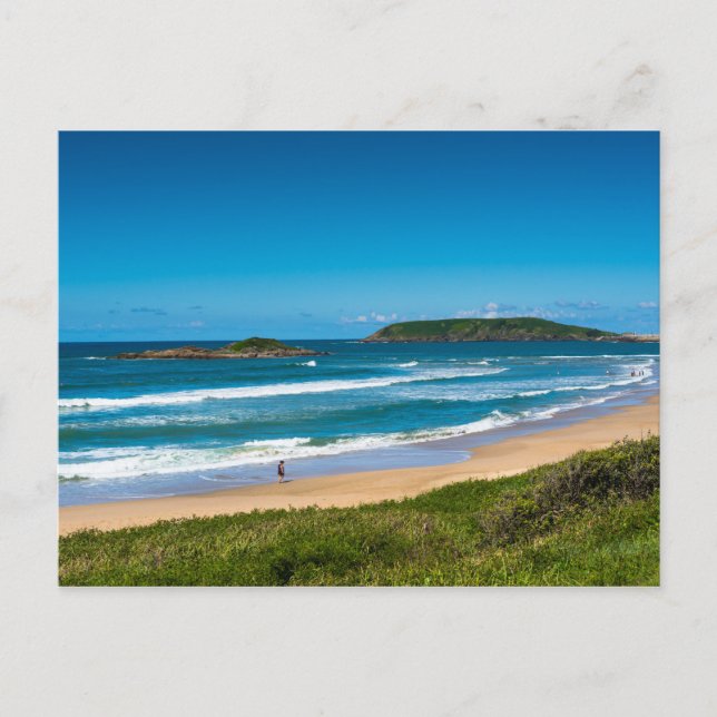 Coffs Harbour Park beach seascape Australia Postcard (Front)
