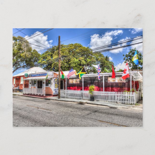 Coffy's Barbados Bar Postcard (Front)