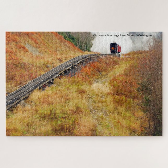Cog Train Washington Mountain New Hampshire Jigsaw Jigsaw Puzzle (Horizontal)