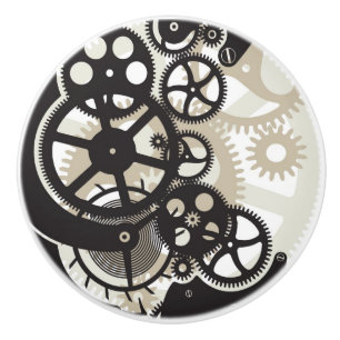 Cog wheels work ceramic knob