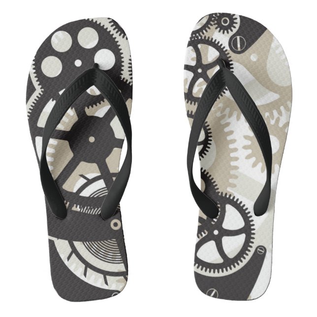 Cog wheels work flip flops (Footbed)