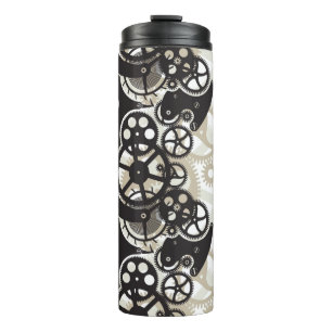Cog wheels work thermal tumbler