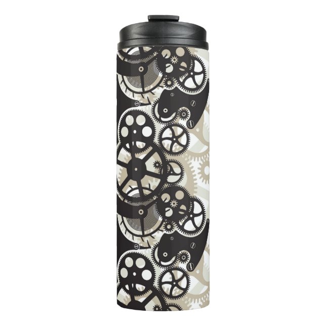 Cog wheels work thermal tumbler (Front)