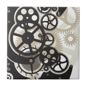 Cog wheels work tile