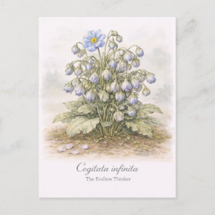 Cogitata infinita - The Endless Thinker Botanical Postcard