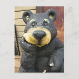 Cogitating Bear Postcard