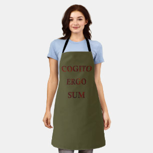 Cogito ergo sum apron