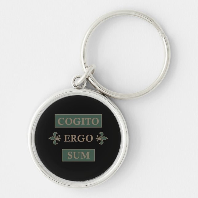 Cogito ergo sum key ring (Front)