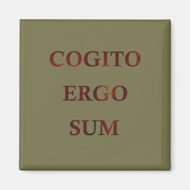 Cogito ergo sum magnet (Front)