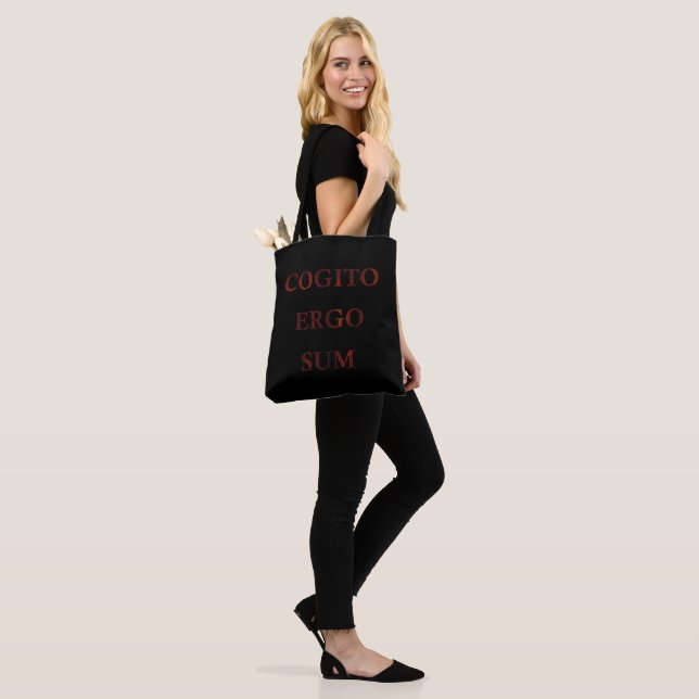 Cogito ergo sum tote bag (On Model)
