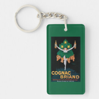 Cognac Briand Promotional Poster Key Ring