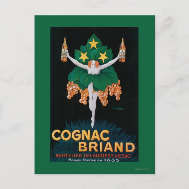 Cognac Briand Promotional Poster Postcard (Front)