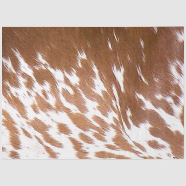 Cognac Cowhide Decoupage Sheet 18lb 20" x 30" (Front)