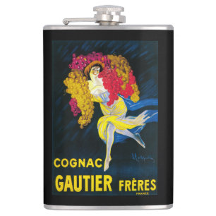 Cognac Gautier Promotional PosterFrance Hip Flask