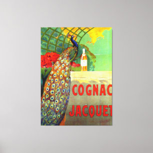 Cognac Jacquet Vintage Advertising Poster Canvas Print