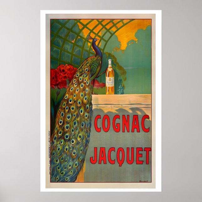 Cognac Jacquet Vintage Food&Drink Poster (Front)