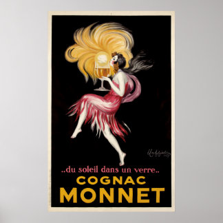Cognac Monnet By Cappiello Vintage Poster