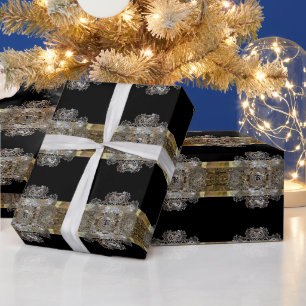 Cognac  Monogram  Glossy Beauty Wrapping Paper