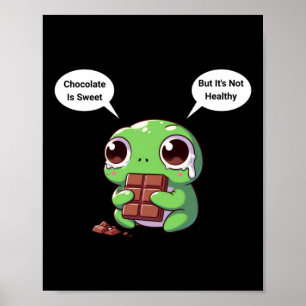 Cognitive Dissonance Frog Sticker  Poster
