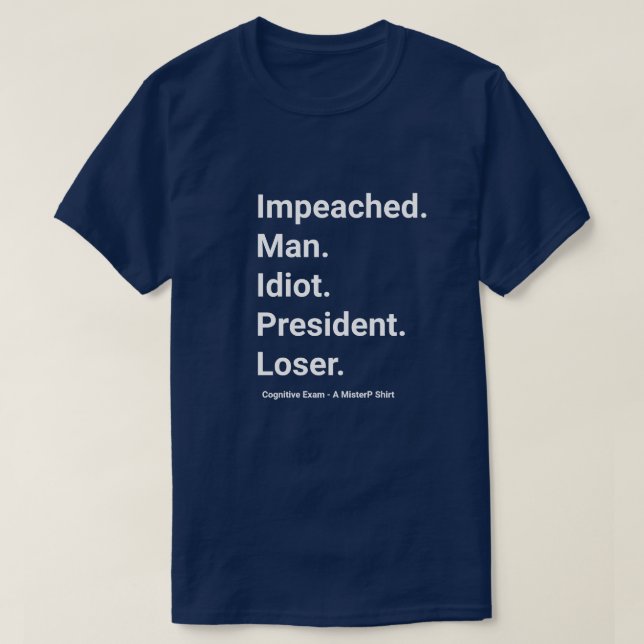 Cognitive Exam 2 - A MisterP Shirt (Design Front)