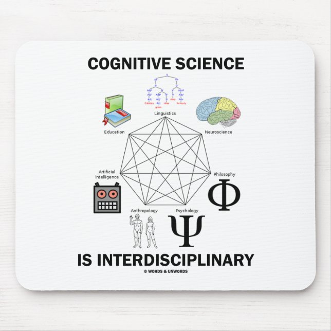 Cognitive Science Is Interdisciplinary Mouse Mat (Front)