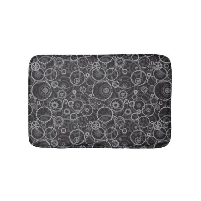 Cogwheels pattern bath mat (Front)