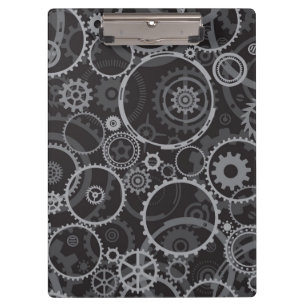 Cogwheels pattern clipboard