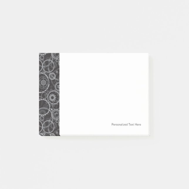 Cogwheels pattern post-it notes (Front)