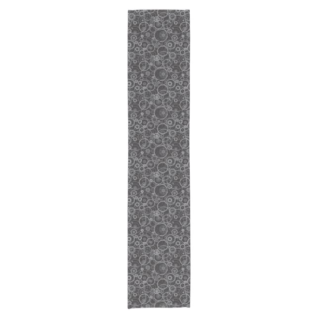 Cogwheels pattern short table runner (Front)