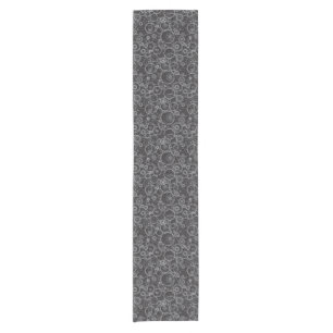 Cogwheels pattern short table runner