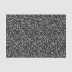 Cogwheels pattern tissue paper
