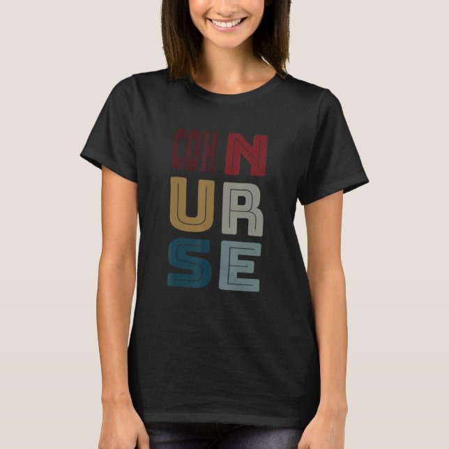 COH Nurse Certified Occupational Health Nurse Vint T-Shirt (Front)