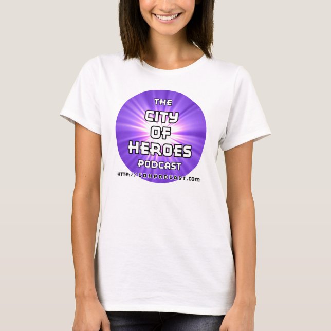 CoH Podcast Purple Woman's Cut T-Shirt (Front)