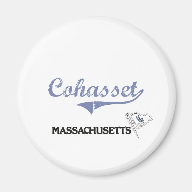 Cohasset Massachusetts City Classic Magnet (Front)