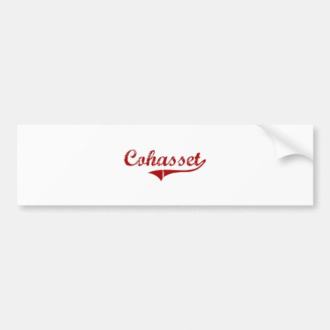Cohasset Massachusetts Classic Design Bumper Sticker (Front)