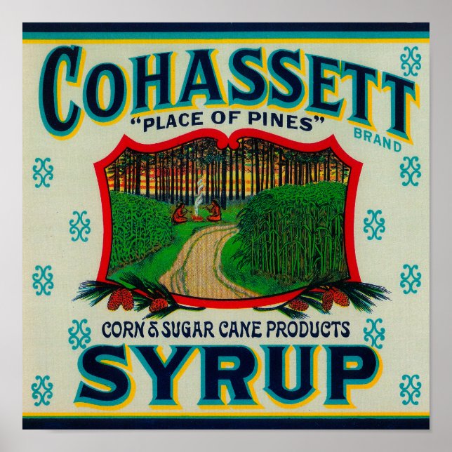Cohassett Syrup LabelCairo, GA Poster (Front)