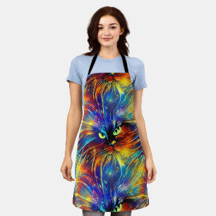 Cohesive Abstract Exquisite Cat Splashes Seamless Apron