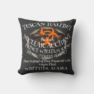 Coho Chinook Alaska Souvenir Travel Vacation Fish Cushion