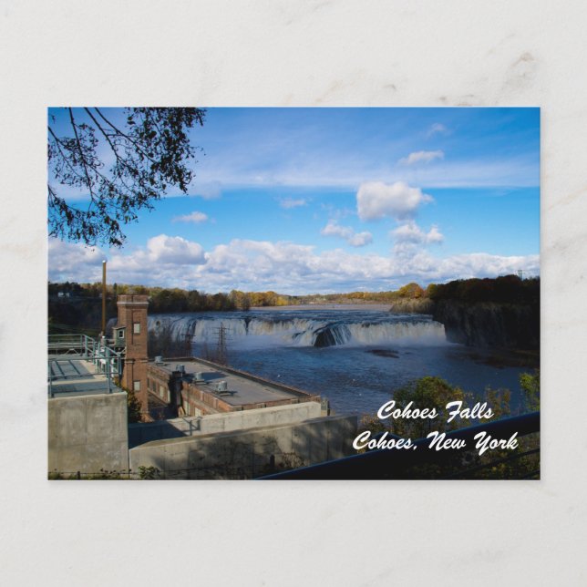 Cohoes Falls Customisable Postcard (Front)
