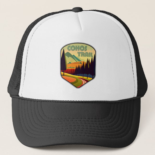 Cohos Trail New Hampshire Colours Trucker Hat (Front)
