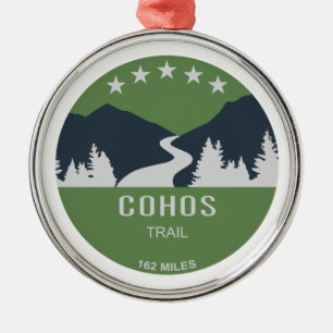 Cohos Trail New Hampshire Metal Tree Decoration