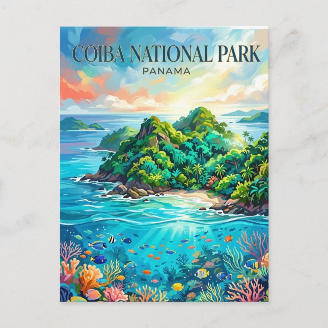 Coiba National Park Panama Postcard (Front)