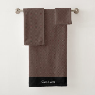 Coigach Tweed Rustic Gun Club Check Bath Towel Set