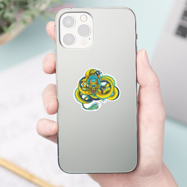 Coiled Chinese Dragon (Phone)