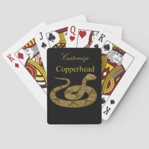 Coiled Copperhead Snake Thunder_Cove Playing Cards