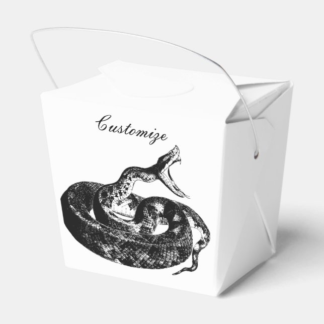 Coiled Rattlesnake Thunder_Cove Favour Box (Back Side)