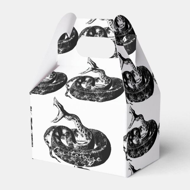 Coiled Rattlesnake Thunder_Cove Favour Box (Front Side)