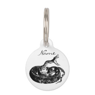 Coiled Rattlesnake Thunder_Cove Pet Tag